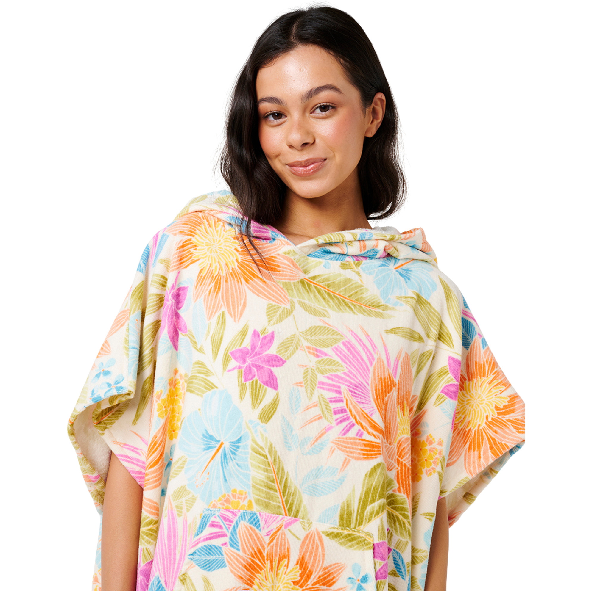 2026 Rip Curl Womens Mixed Hooded Poncho Towel 00VWTO - Multico